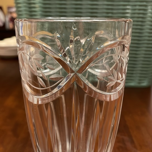 SALE Vintage Victoria Garden by Gorham Hand Cut Crystal
Flower Vase 7in-Poland - Picture 2 of 5